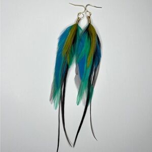 Colorful Feather Earrings